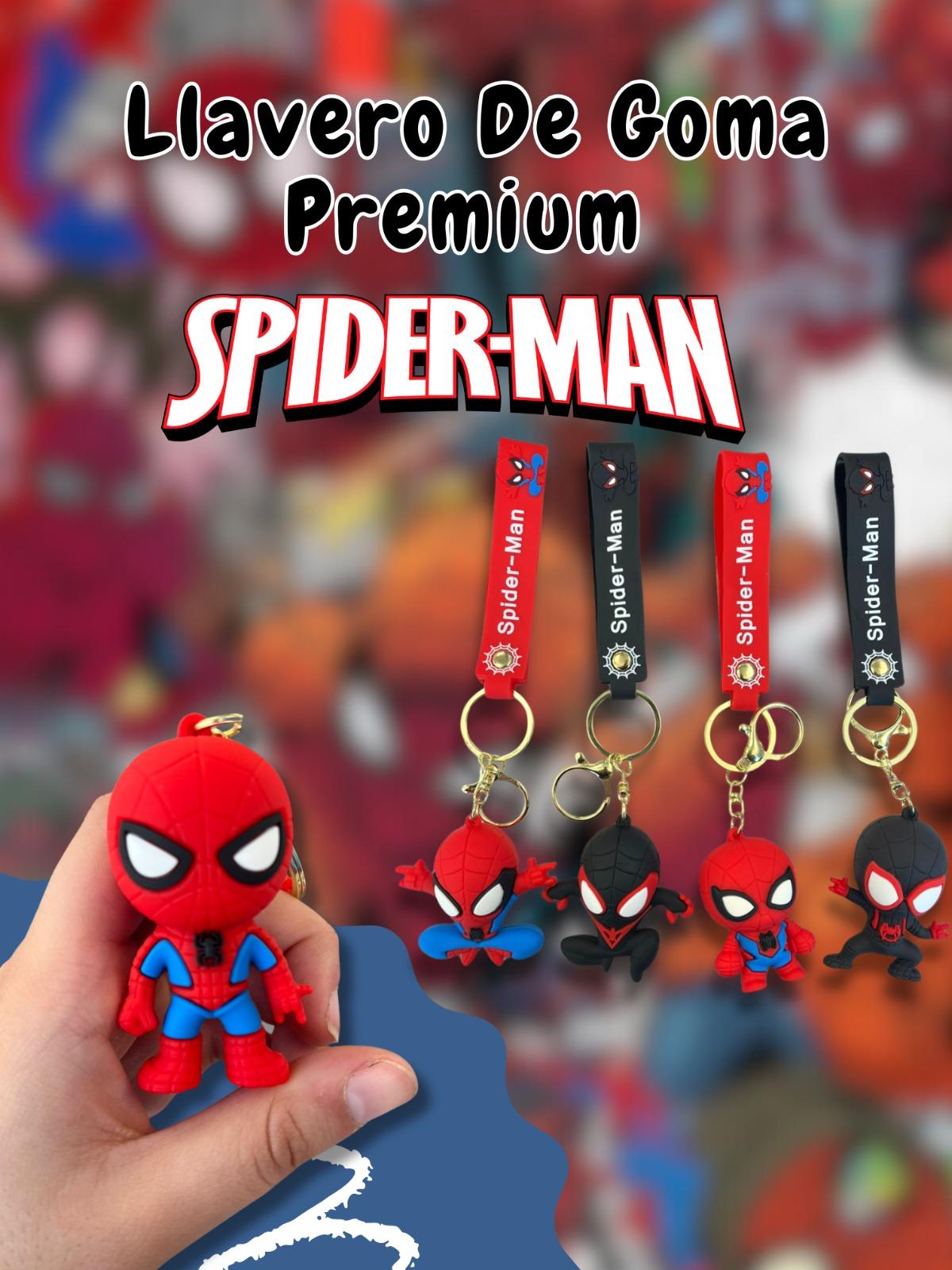 Llavero De Goma Premium Spiderman