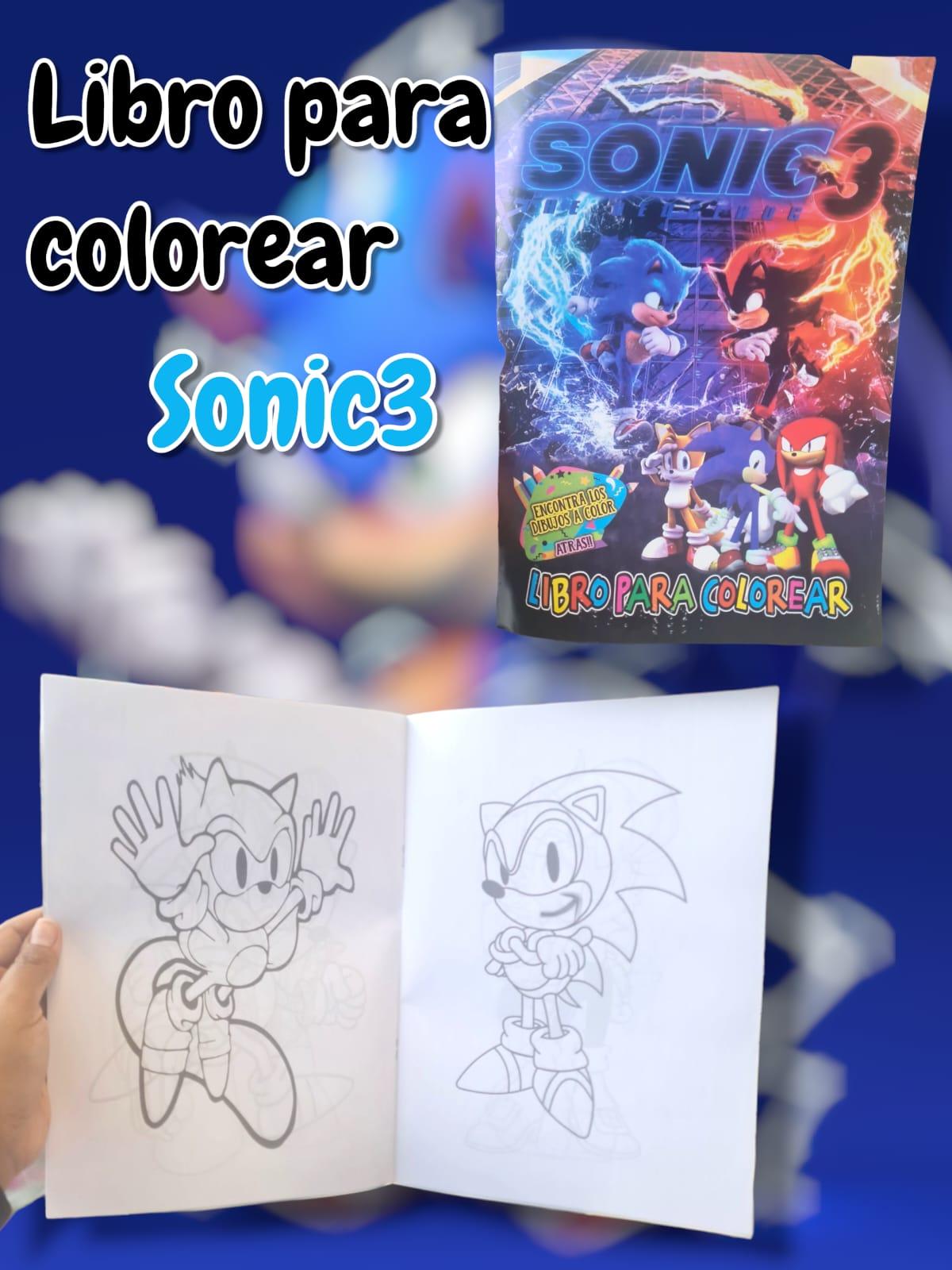 Libro Para Colorear Sonic