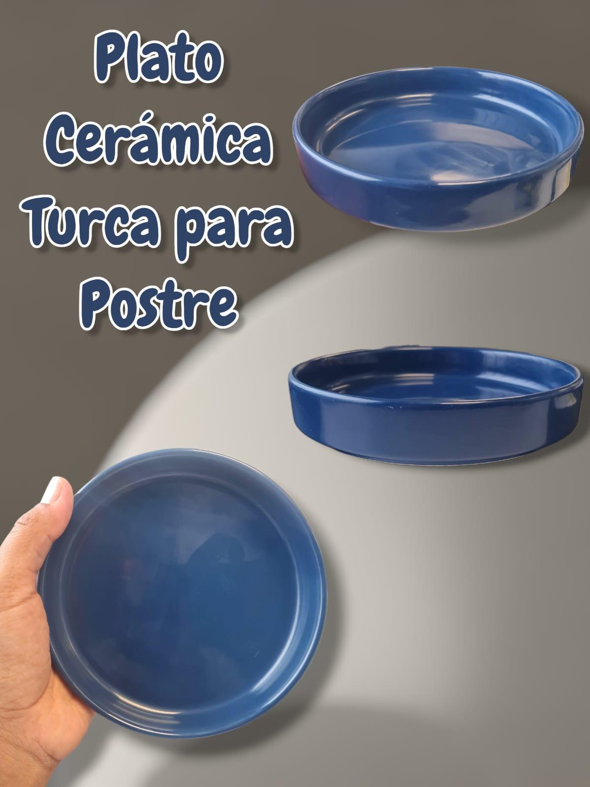 Plato Ceramica Turca para Postre