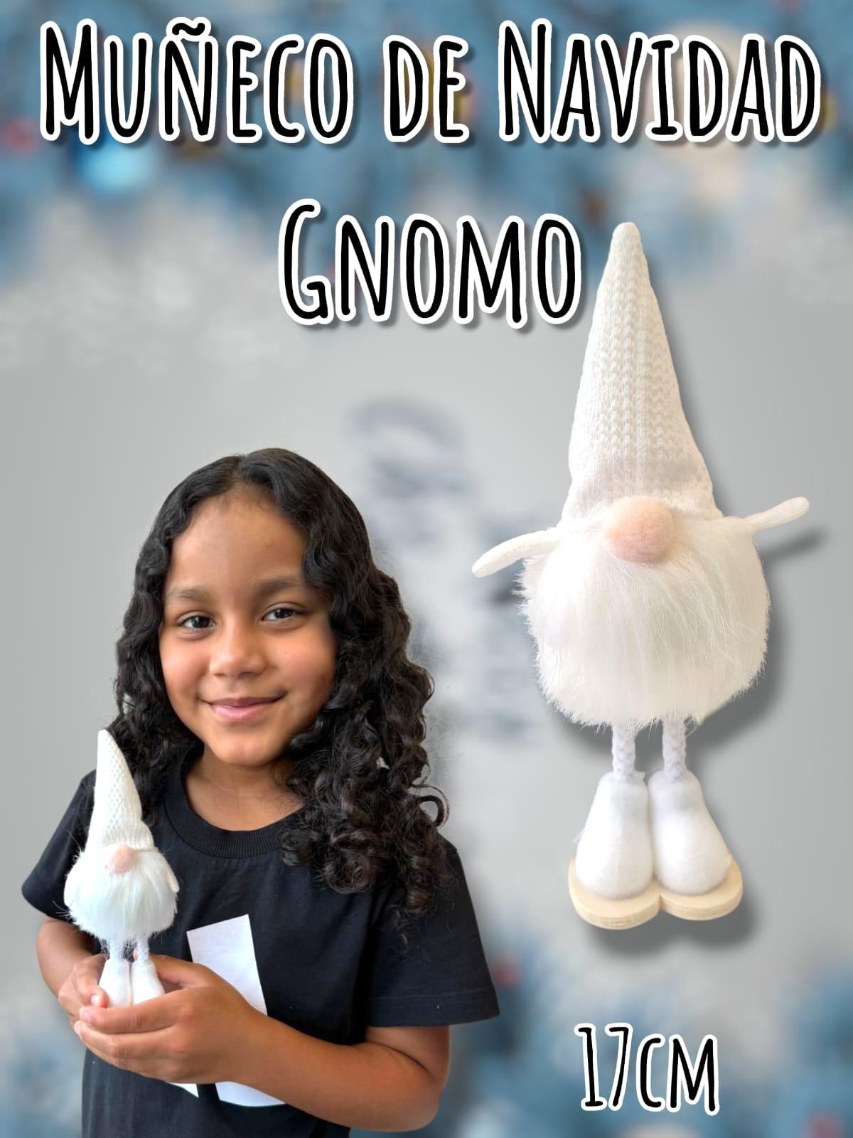 Muñeco Gnomo gorro blanco17 cm