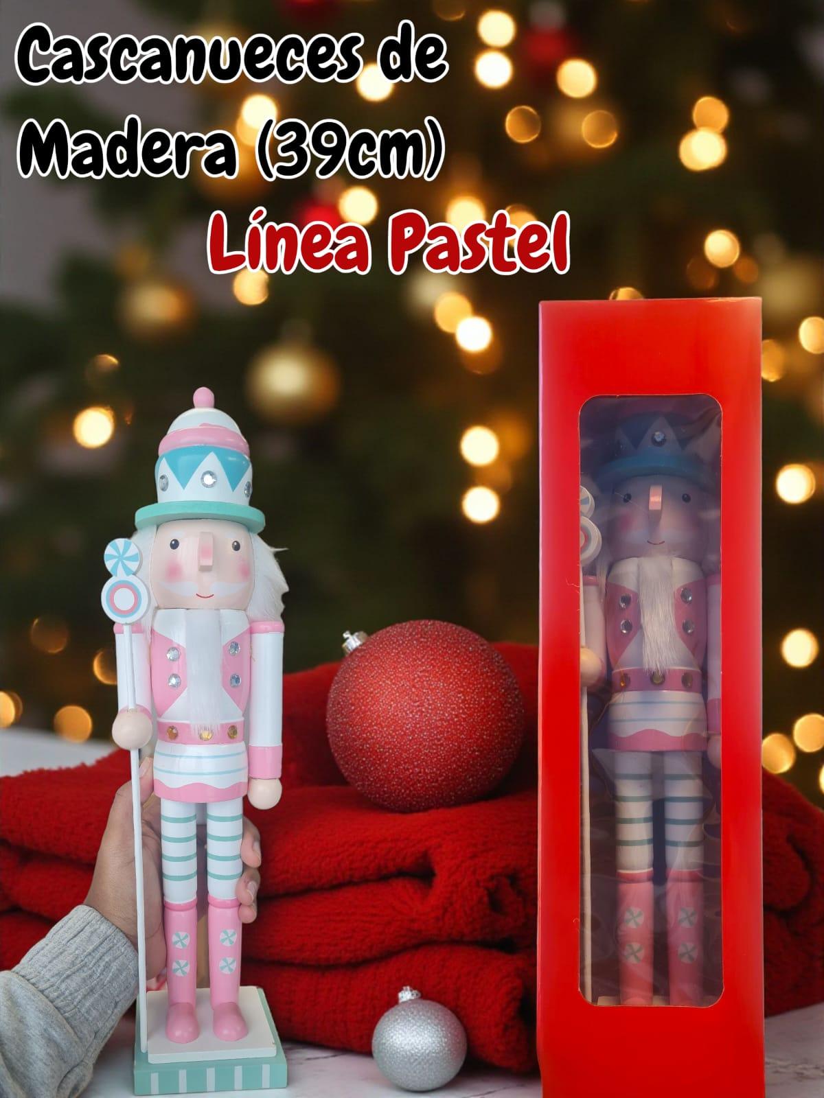 Cascanueces de Madera Linea Pastel 39cm en caja