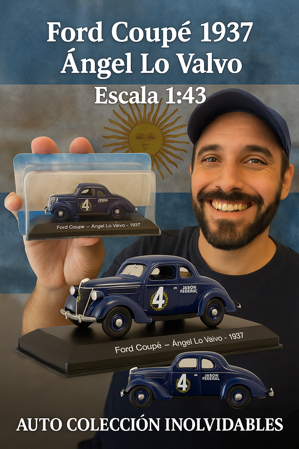 Ford Coupe 1937 Angel Lo Valvo Escala 1:43
