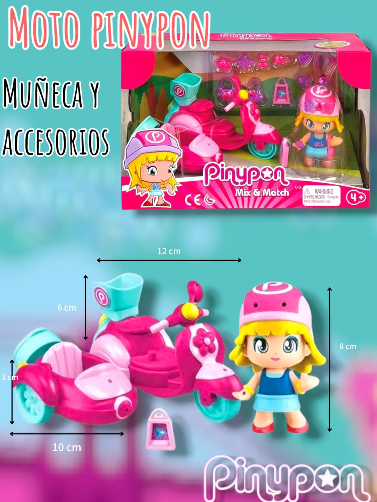 PINYPON MOTO CON MUÑECA Y ACCESORIOS