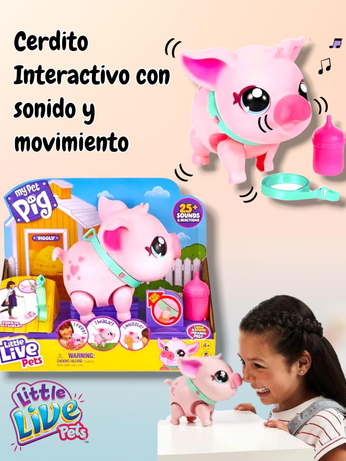 Little Live Pets Piggly Mascota Cerdita Interactiva