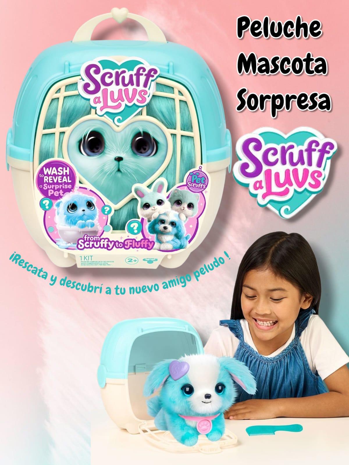 Scruff a Luvs Mascota Celeste con Accesorios