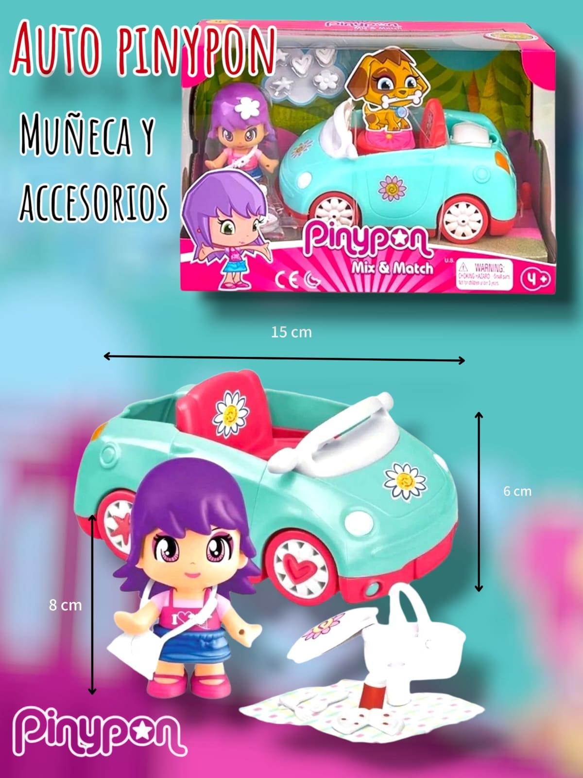 PINYPON CARRO CON MUÑECA Y ACCESORIOS
