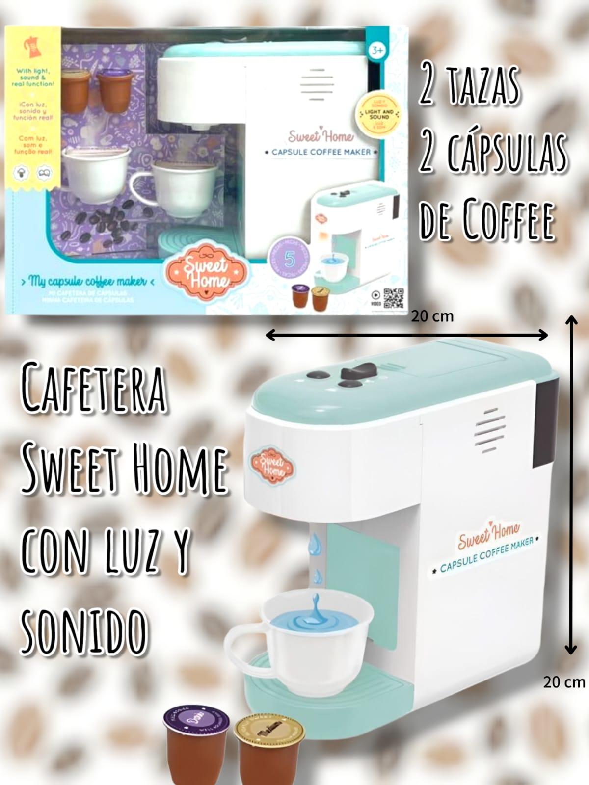 Cafetera de Capsulas Sweet Home con Luz y Sonido
