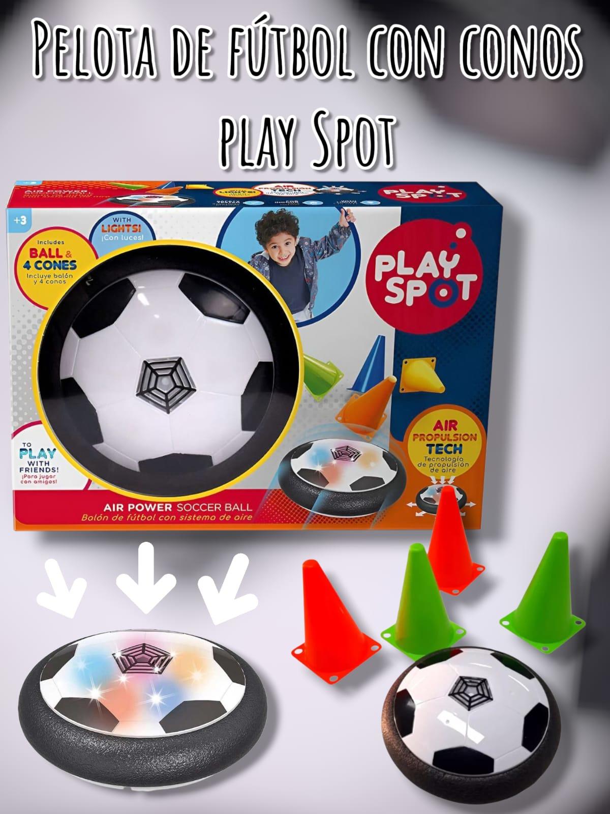 Pelota Air Soccer Ball con Conos Play Spot