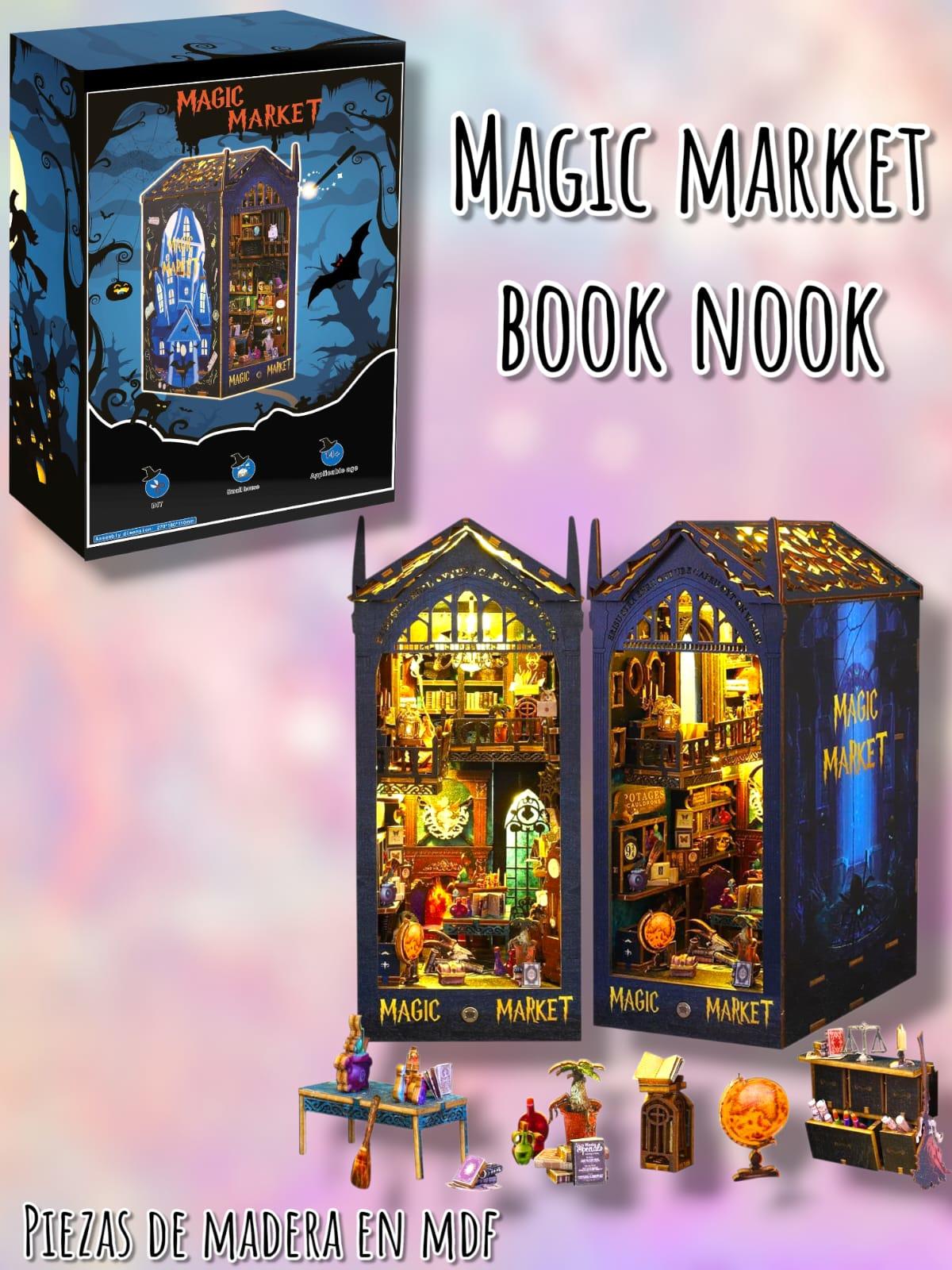 Magic Market Book Nook para Armar en MDF