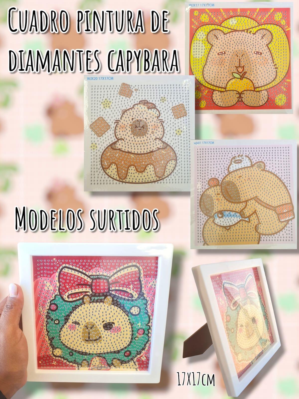 Cuadro Diamond Painting Capybara 17x17