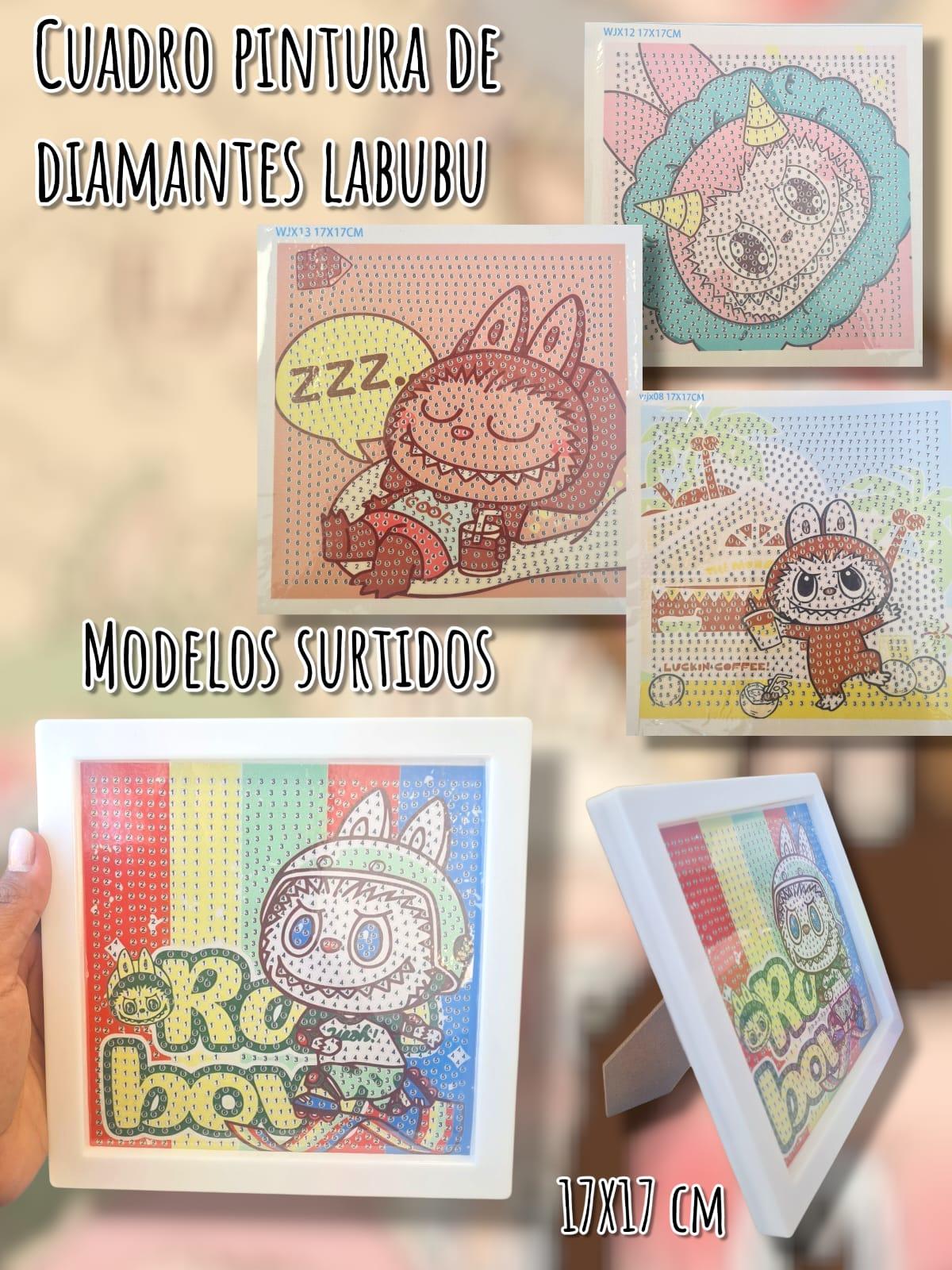 Cuadro Diamond Painting Labubu 17x17