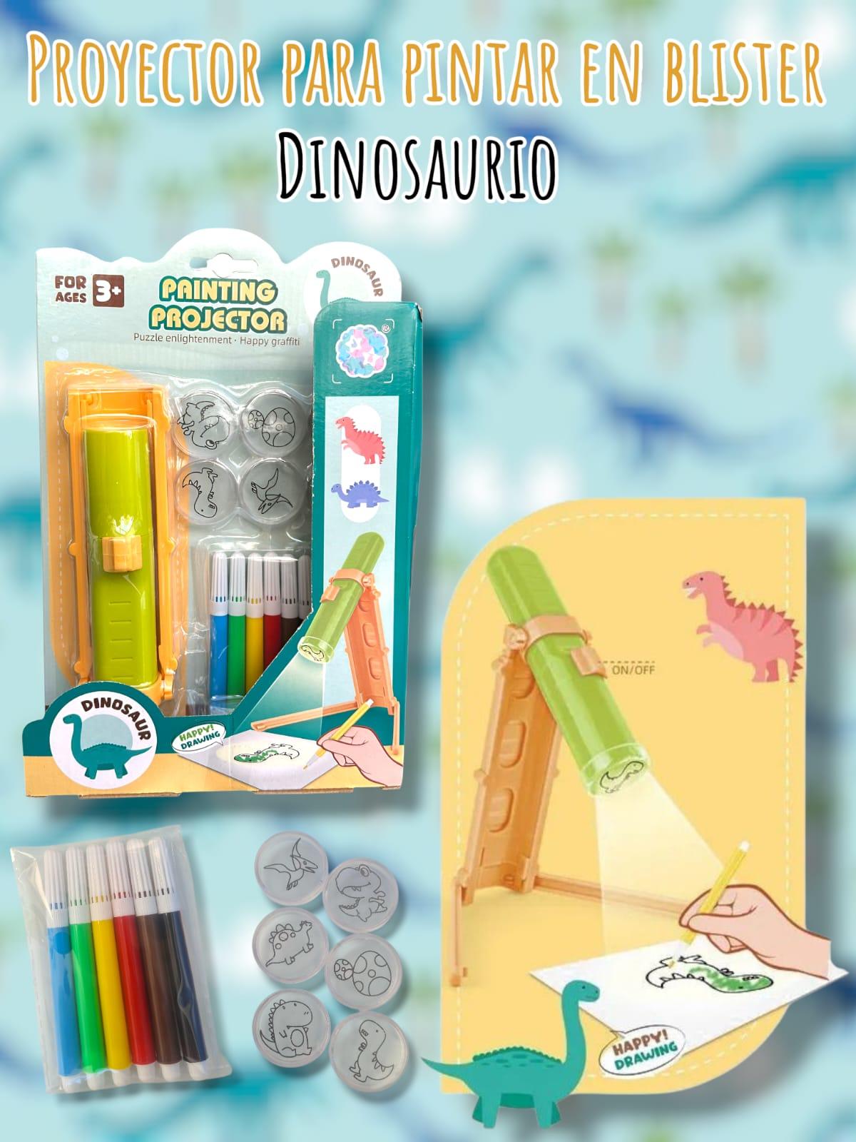 Proyector Para Pintar en blister Dinosaurios