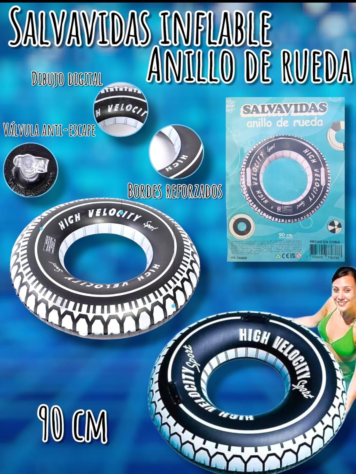 Salvavidas Anillo De Rueda Inflable 90 Cm