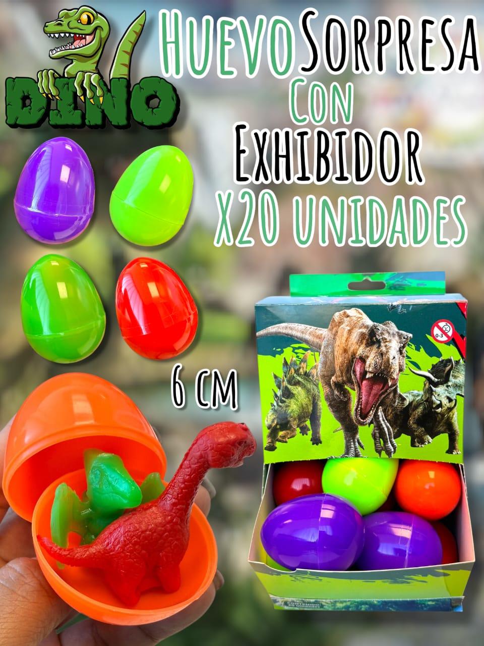 Huevo Dino Sorpresa con exhibidor 