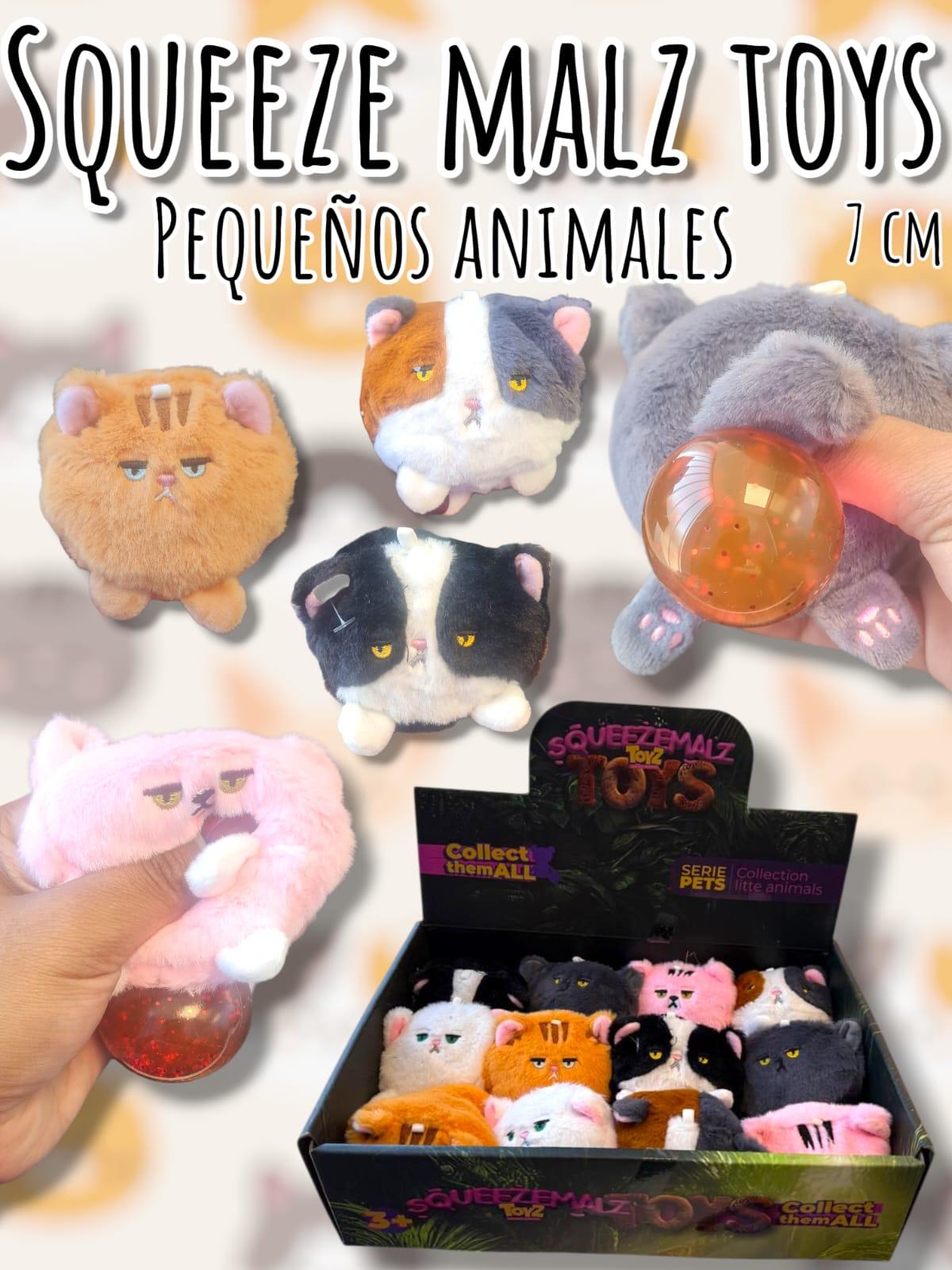 Squeeze Malz Pequenos Animales 7cm gatitos