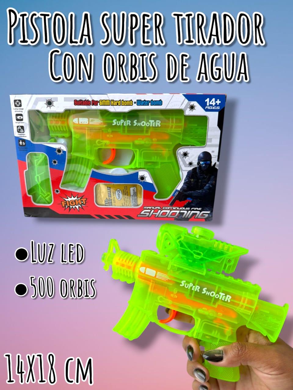 Pistola Super Tirador con Orbis de Agua 