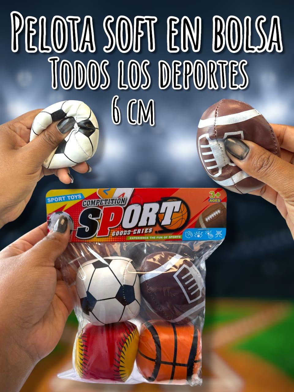 Set x 4 PELOTA SOFT mini 