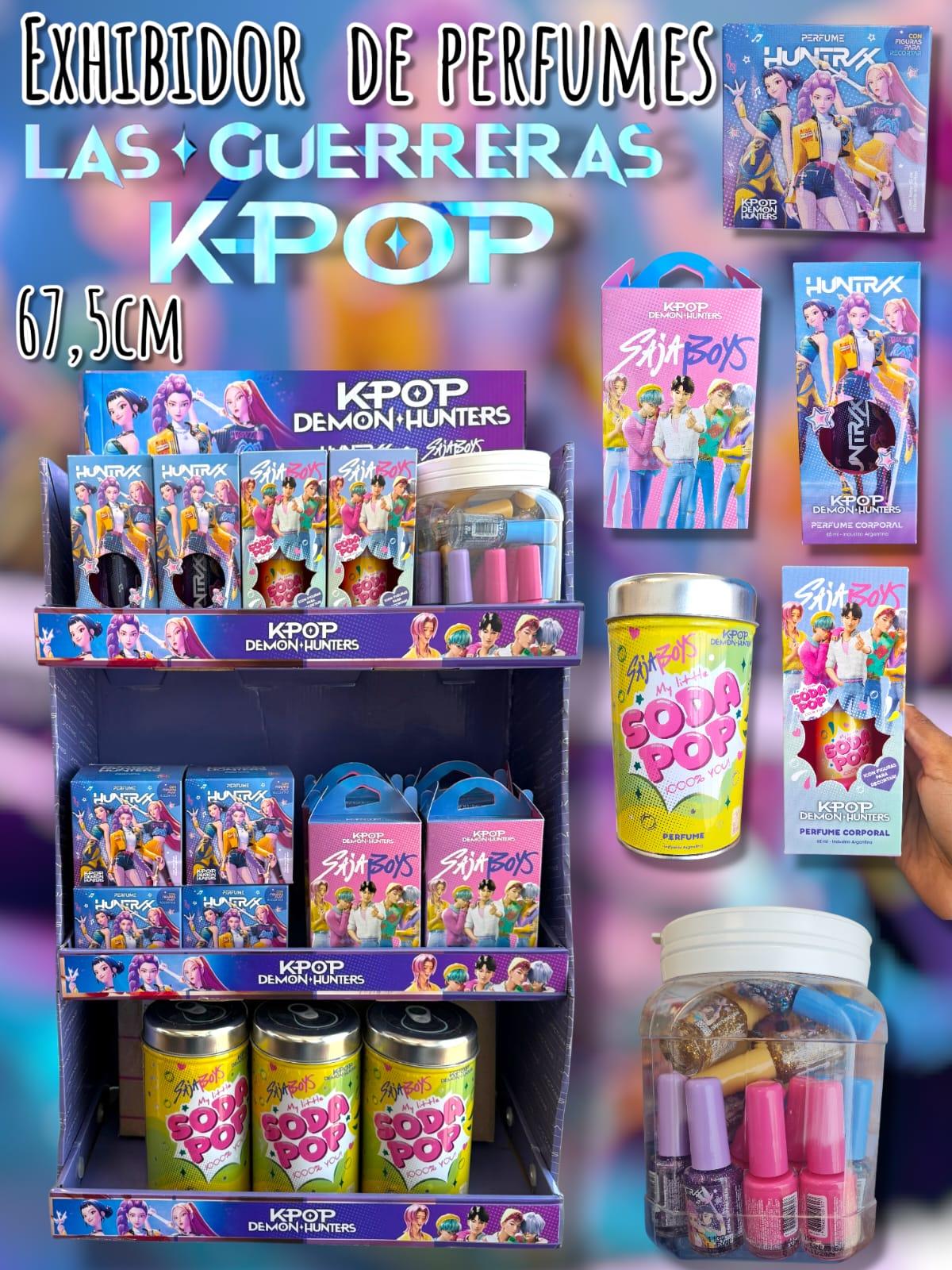 Set perfumes Infantiles Guerreras kpop con Exhibidor de Regalo