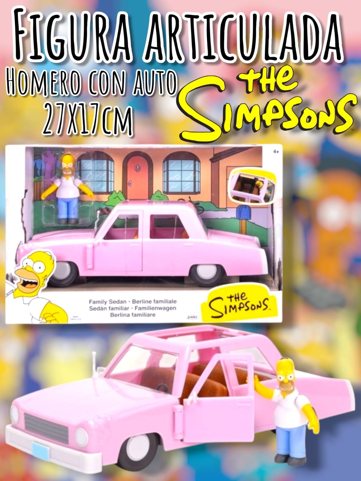 Figura homero con Vehiculo THE SIMPSONS