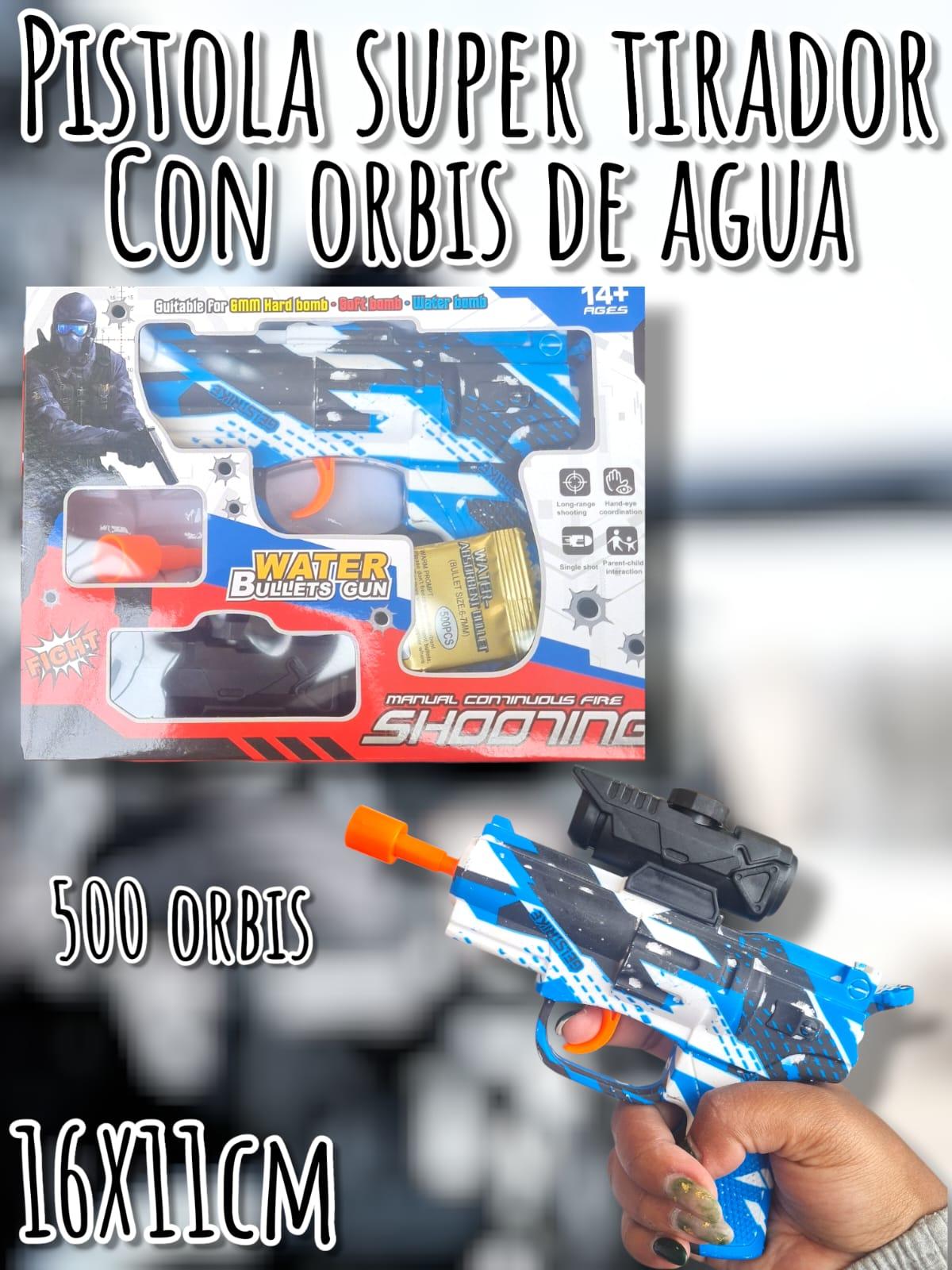 PISTOLA SUPER TIRADOR CON MIRA DE ORBIS
