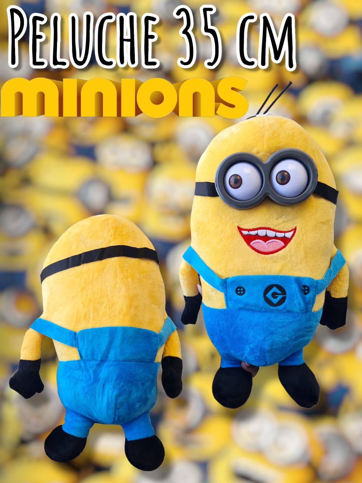peluche minions ojos plasticos 35 cm