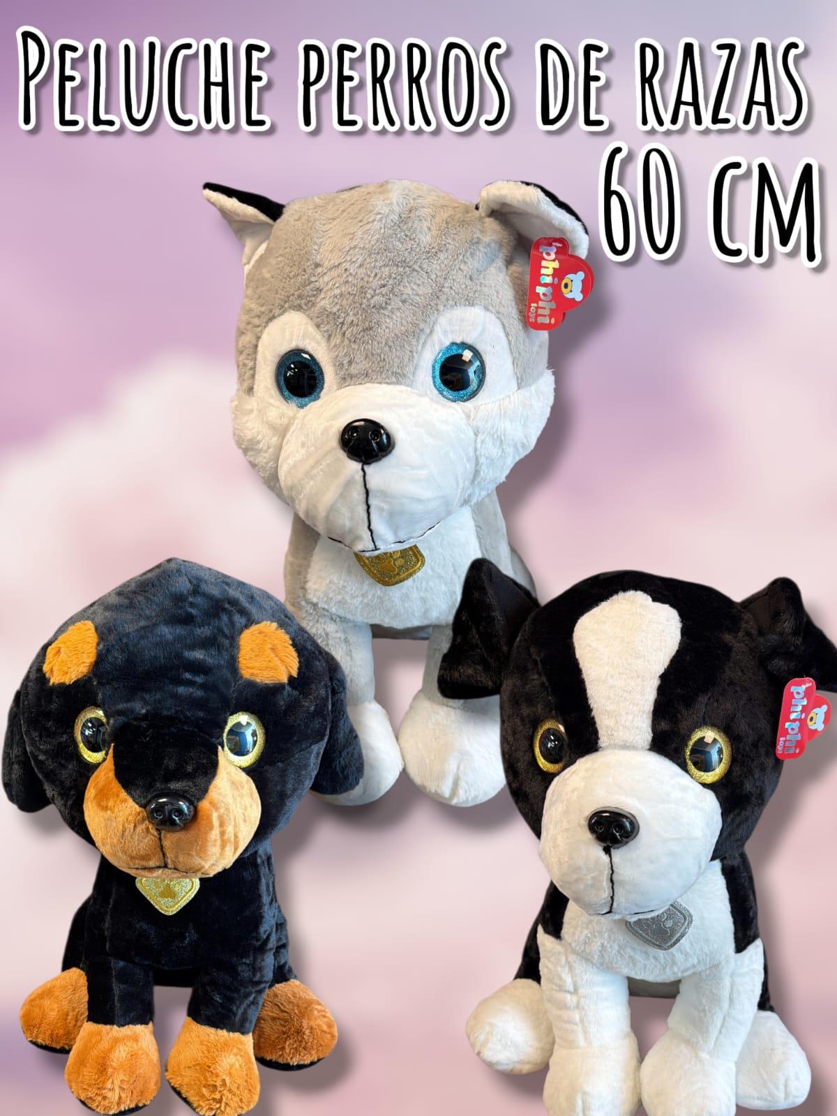 PELUCHE PERROS DE RAZAS 60CM
