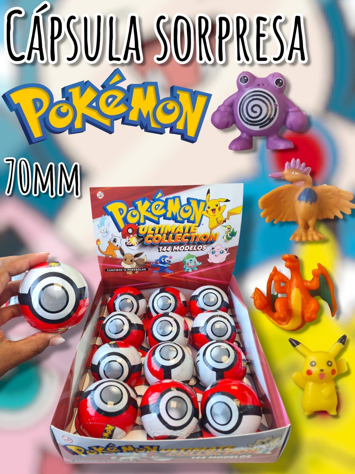 Capsula de 70mm Pokebola Sorpresa