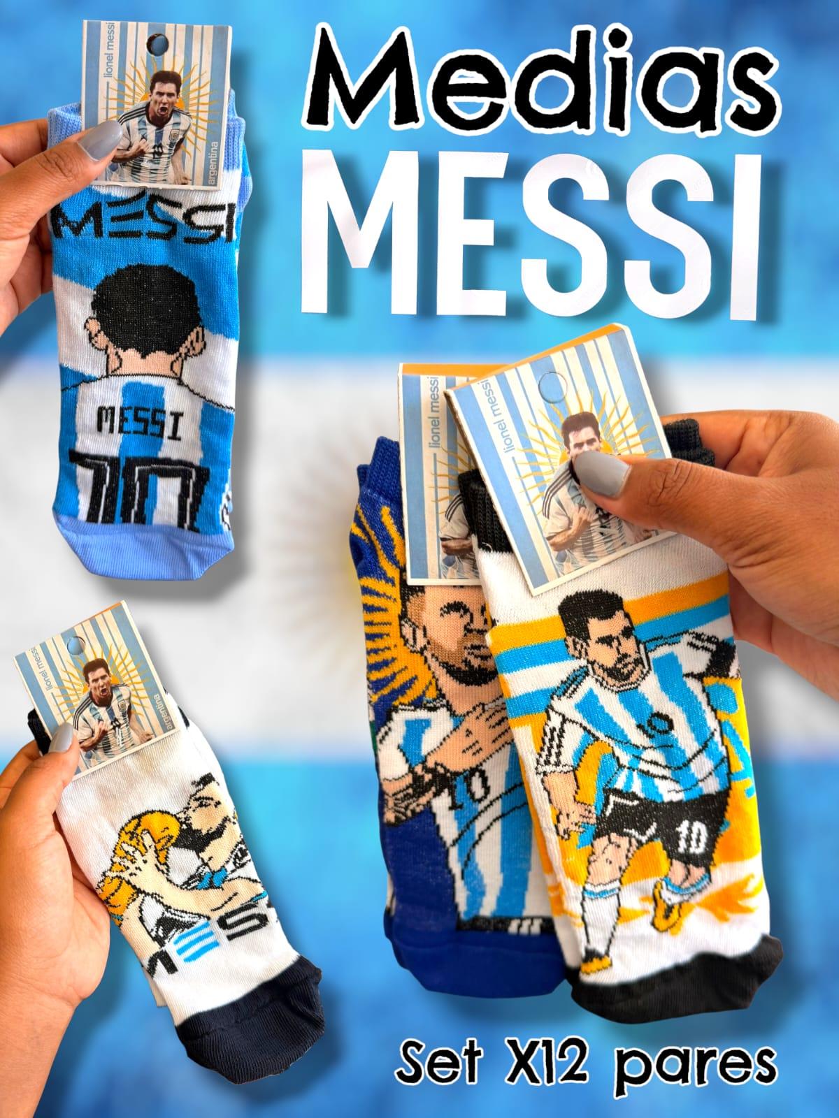 SET X 12 PARES DE MEDIAS MESSI