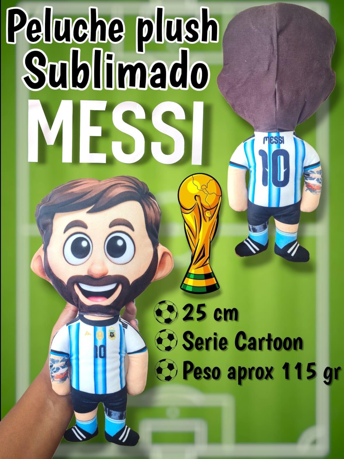 PELUCHE PLUSH SUBLIMADO MESSI 25 cm