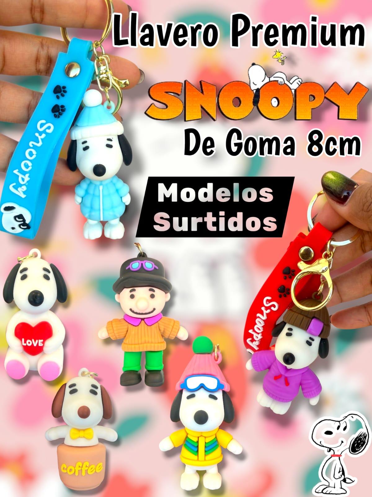 LLAVERO PREMIUM DE GOMA SNOOPY 