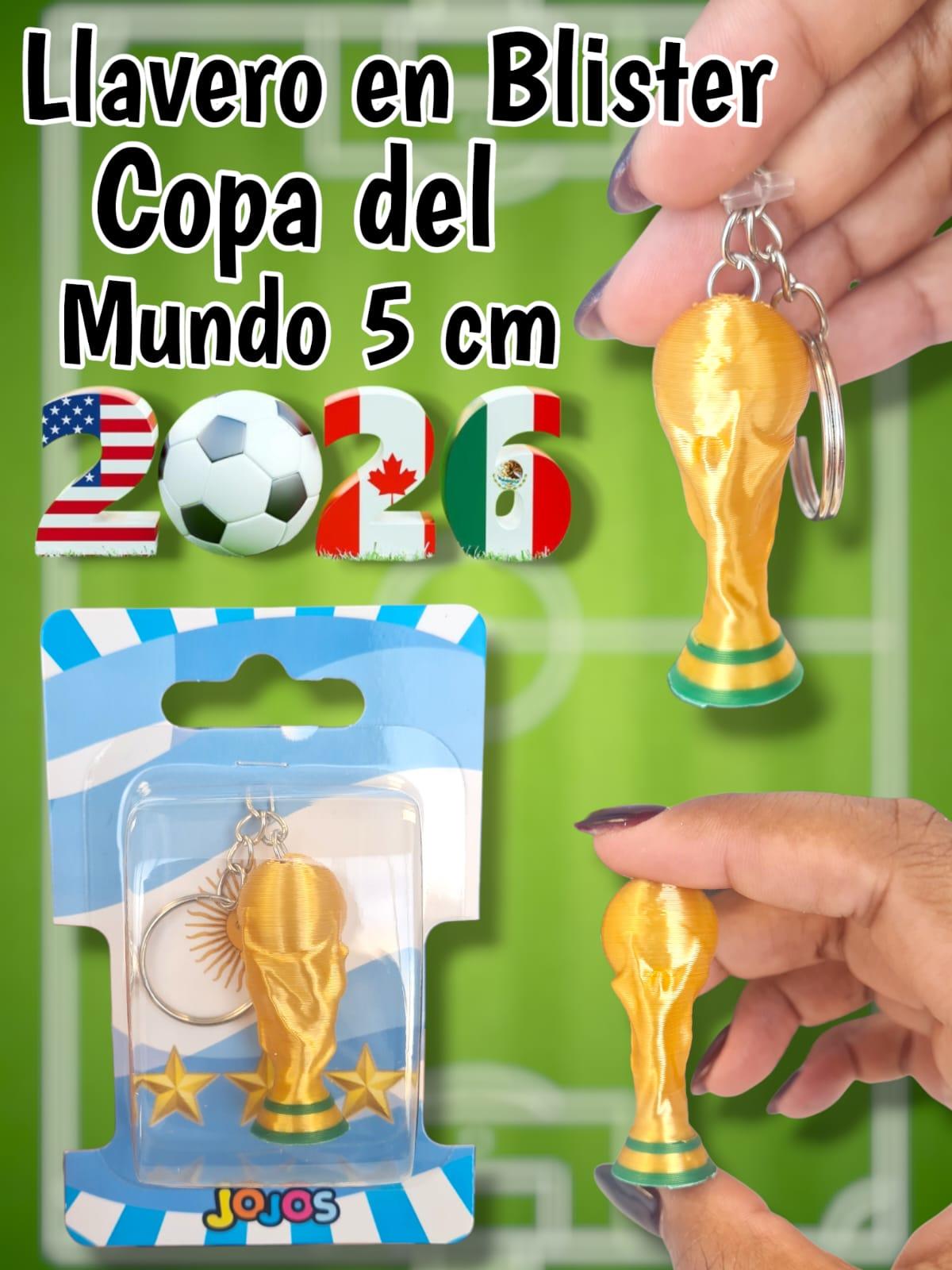 Llavero en Blister Copa Del Mundo 5 cm 