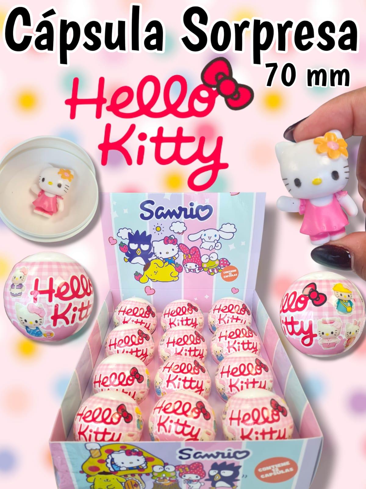 Capsula de 70mm Hello Kitty Sopresa  PREMIUM ( Blanca )