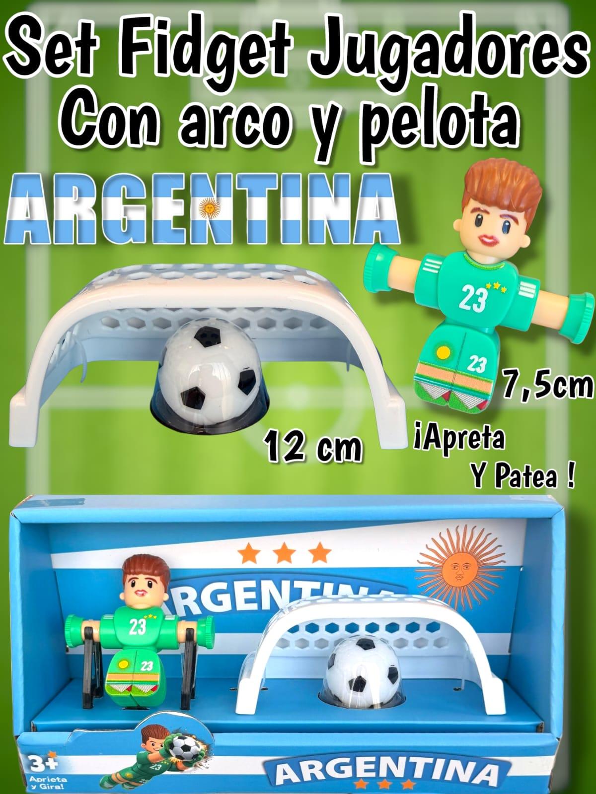 SET FIDGET JUGADORES CON ARCO Y PELOTA