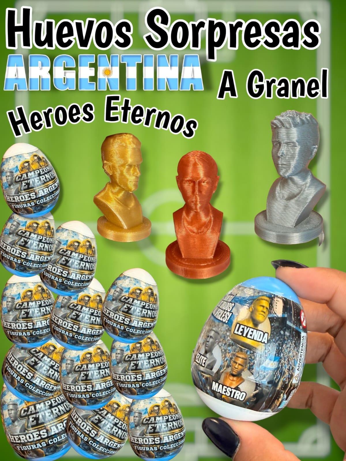 Huevo Campeones Eternos Heroes Argentinos