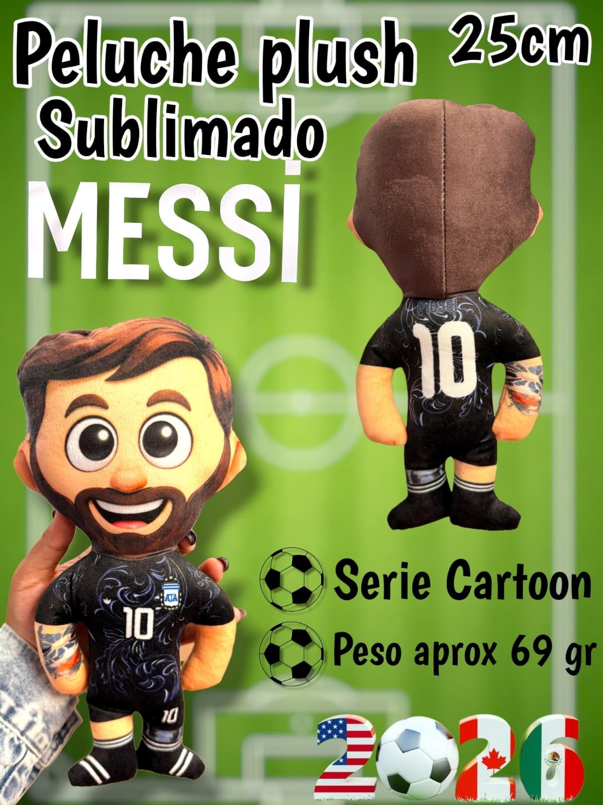 Peluche Plush Sublimado Messi 25 cm 