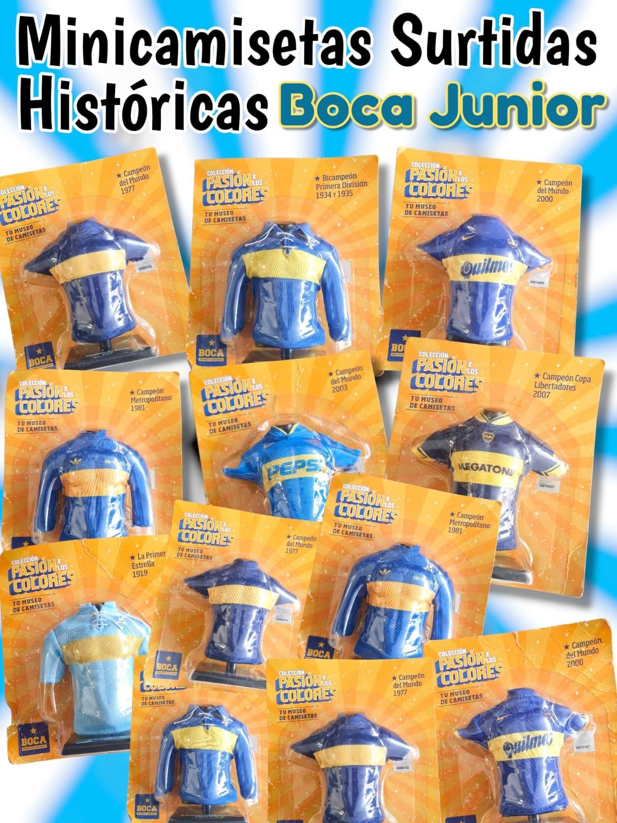 Minicamisetas históricas BOCA JUNIORS Surtidas