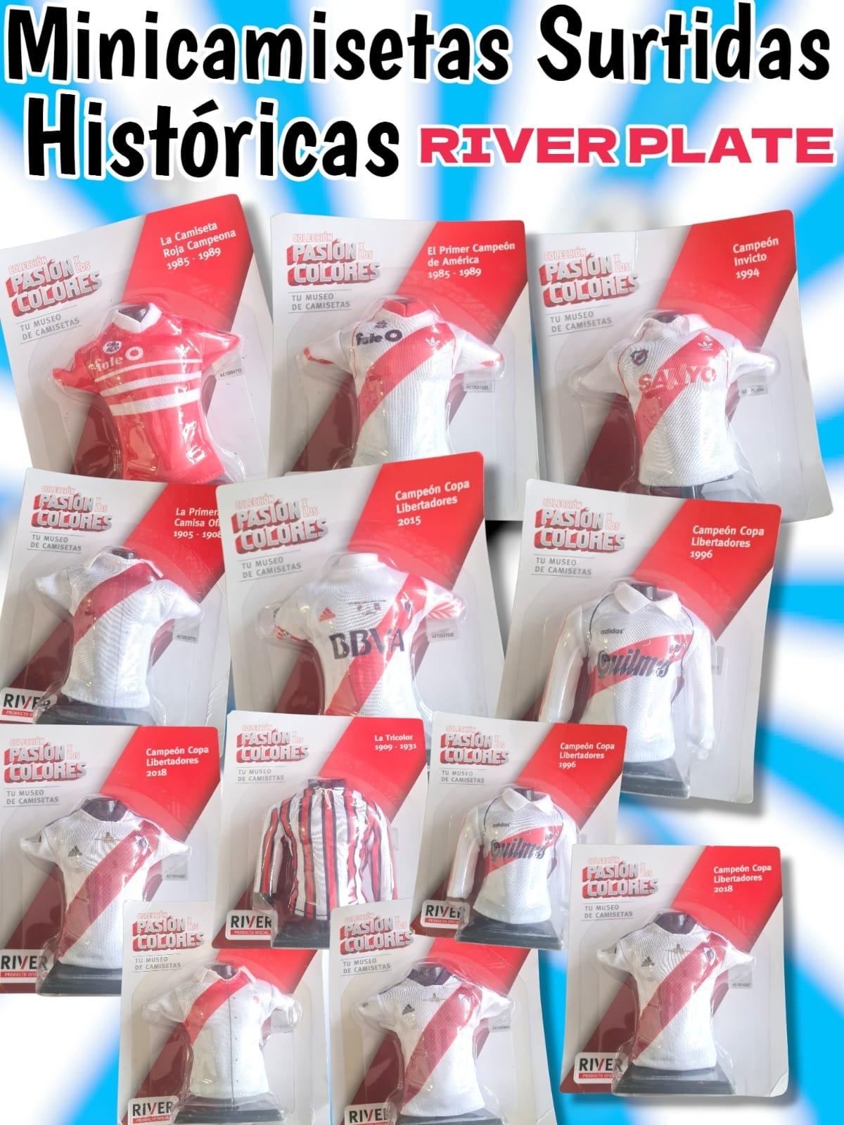 Minicamisetas históricas RIVER PLATE Surtidas