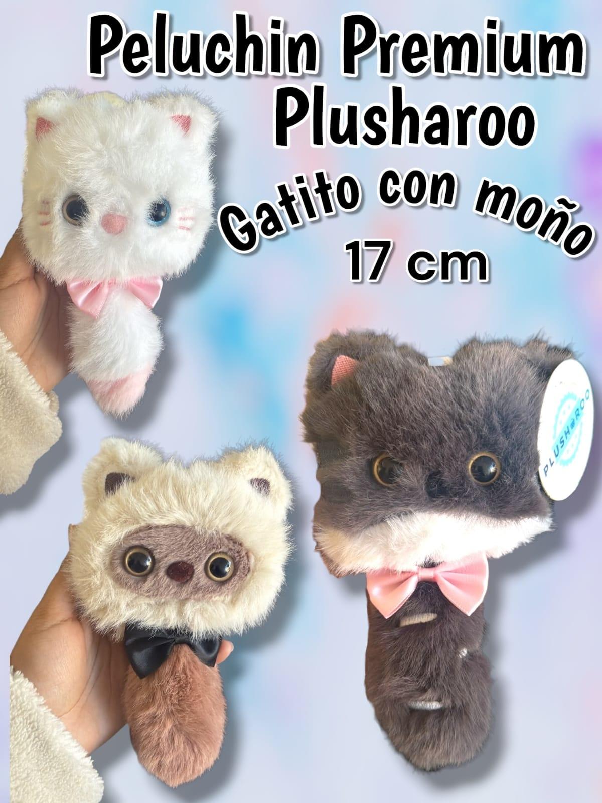 Peluchin Premium Plusharoo gatito con moño