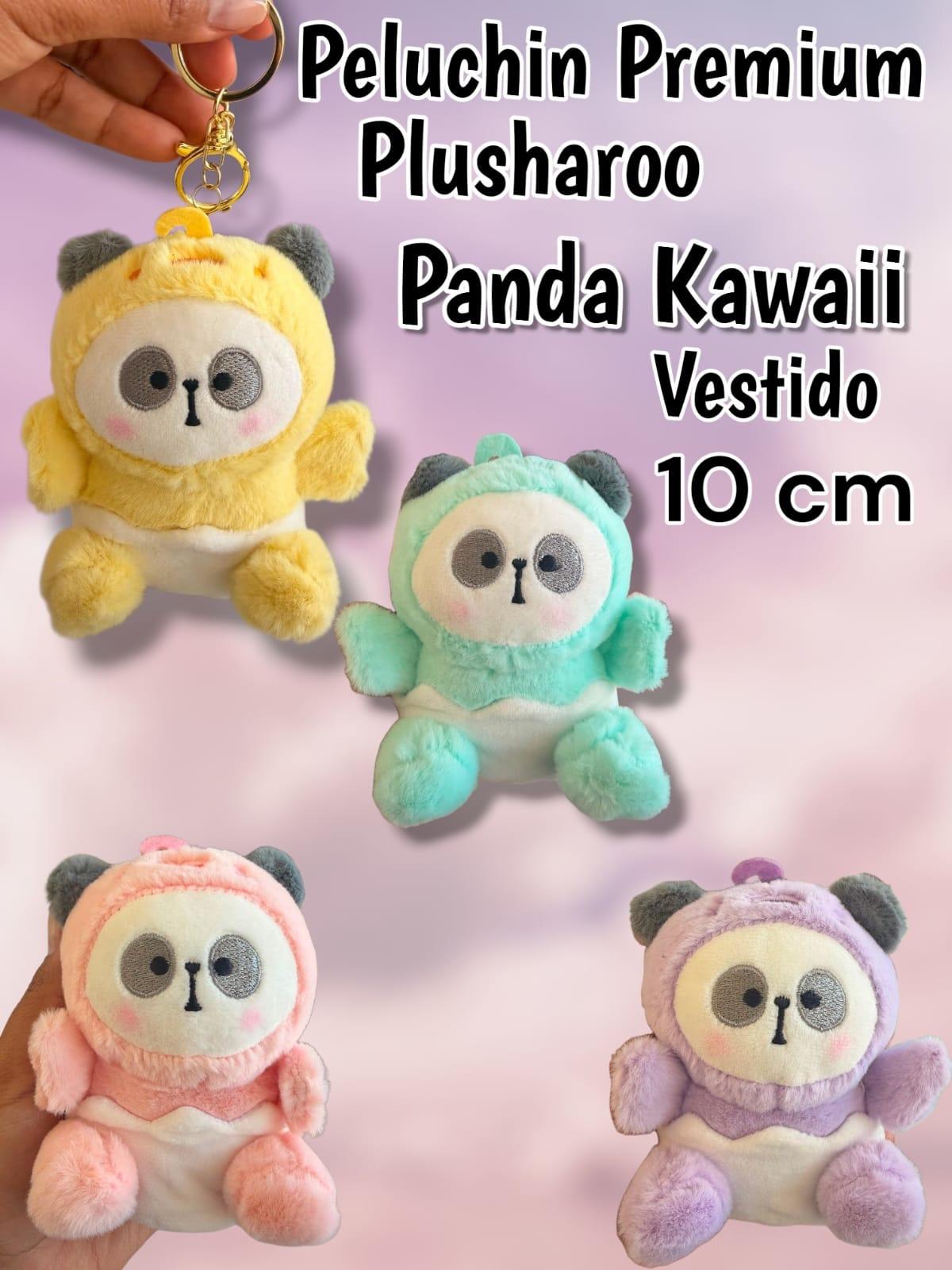 Peluchin Premium Plusharoo panda kawaii 10 cm 