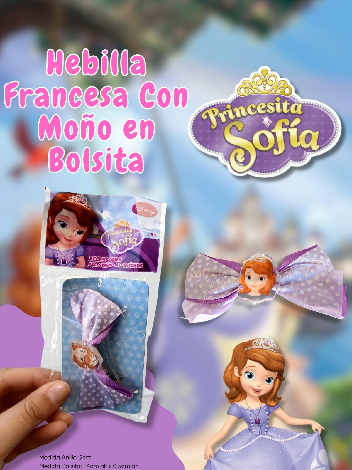 Hebilla Francesa Con Moño en Bolsita Princesa Sofia